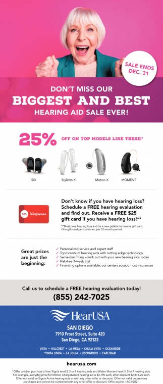 Hearing Aid Sale