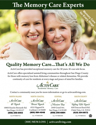 The Memory Care Experts