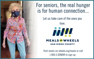 For Seniors, The Real Hunger Is for Human Connection...