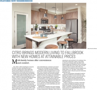 Citro Brings Modern Living To Fallbrook With New Homes At Attainable Prices