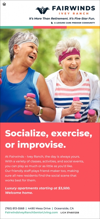 Socialize, Exercise, Or Improvise