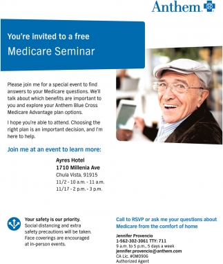 You're Invited To A Free Medicare Seminar
