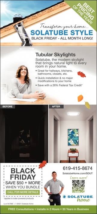 Transform Your Home... Solatube Style
