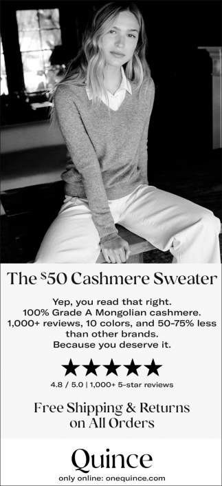 The $50 Cashmere Sweater