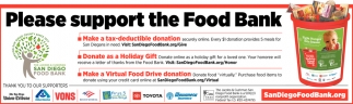 Please Support the Food Bank
