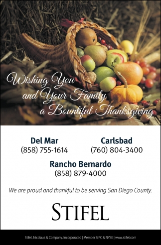 We Are Proud And Thankful To Be Serving San Diego County