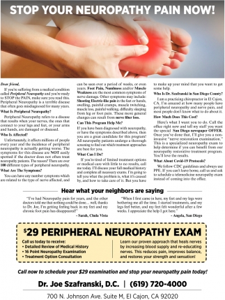 Stop Your Neuropathy Pain Now!