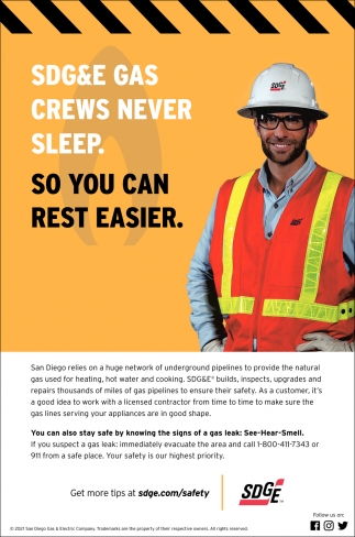 SDG&E Gas Crews Never Sleep. So You Can Rest Easier