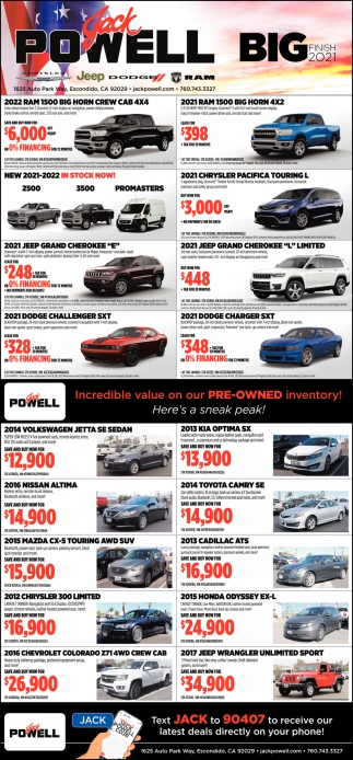 Incredible Value On Our Pre-Owned Inventory!