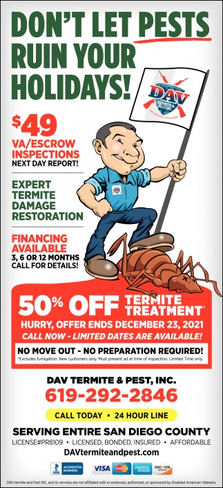 Don't Let Pests Ruin Your Holidays!
