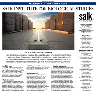 Salk Institute For Biological Studies