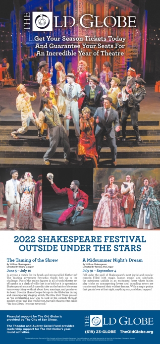 2022 Shakeaspeare Festival Outside Under The Stars