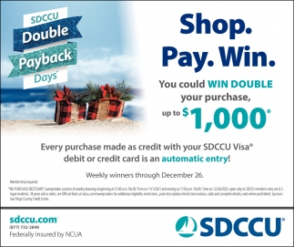 Shop. Pay. WIN-