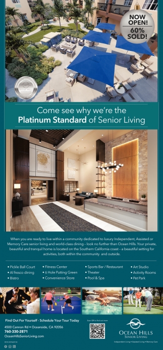Come See Why We're the Platinum Standard Of Senior Living