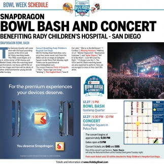Snapdragon Bowl Bash and Concert