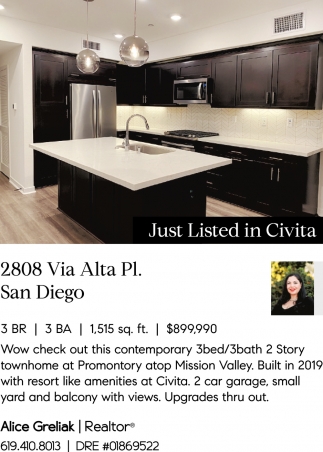 Just Listed in Civita