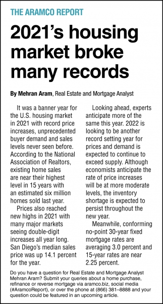 2021's Housing Market Broke Many Records