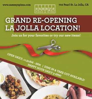 Grand Re-Opening La Jolla Location!