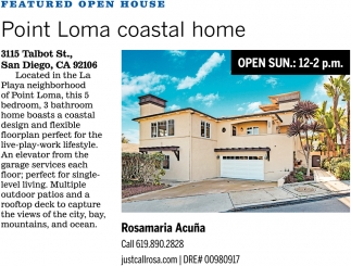 Point Loma Coastal Home