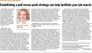 Establishing a Pull Versus Push Strategy Can Help Facilitate Your Job Search