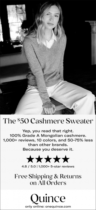 The $50 Cashmere Sweater