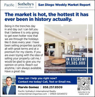 San Diego Weekly Market Report