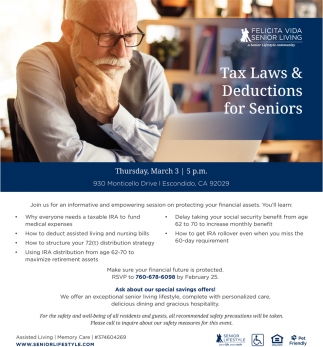 Tax Laws & Deductions for Seniors