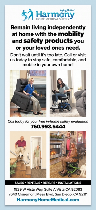 Remain Living Independently At Home with The Mobility and Safety Products You Or your Loved Ones Need