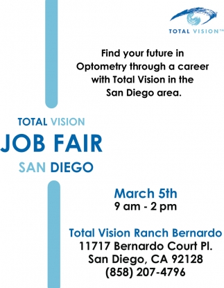 Find Your Future In Optometry Through A Career With Total Vision In The San diego Area