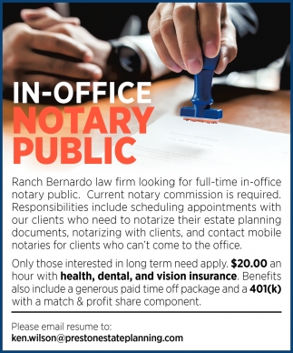 In-Office Notary Public