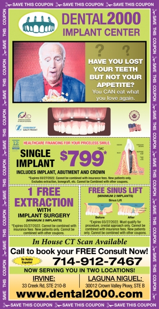 Have You Lost Your Teeth But Not Your Appetite?