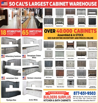 So Cal's Largest Cabinet Warehouse
