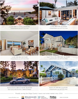 Proudly Serving San Diego County's Luxury Real Estate Market Since 1914