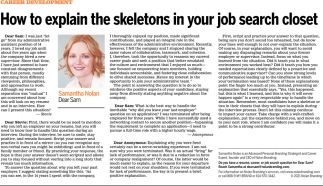 How To Explain The Skeletons In Your Job Search Closet