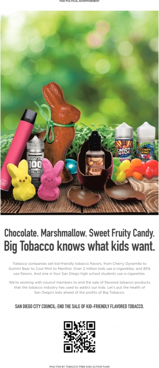 Chocolate. Marshmallow. Sweet Fruit Candy. Big Tobbaco Knows What Kids Want