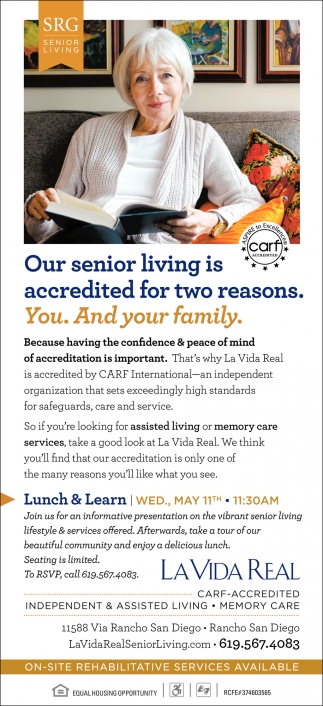 Our Senior Living is Accredited for Two Reasons