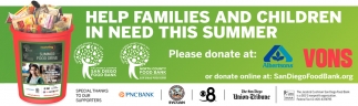 Help Families And Children In Need This Summer