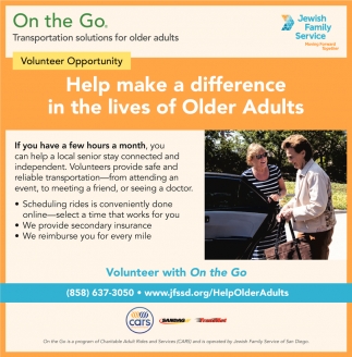 Help Make A Difference In The Lives Of Older Adults