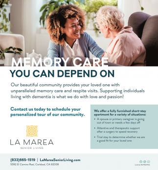 Memory Care You Can Depend On