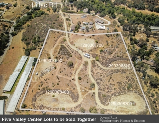 Five Valley Center Lots To Be Sold Together