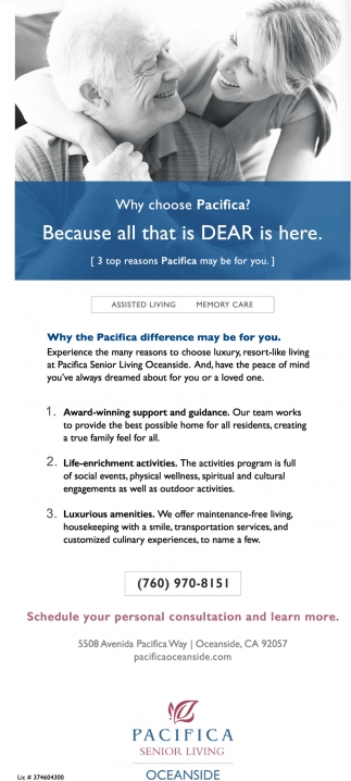 Why Choose Pacifica?