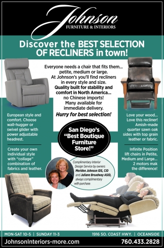 Discover The Best Selection Of Recliners In Town!