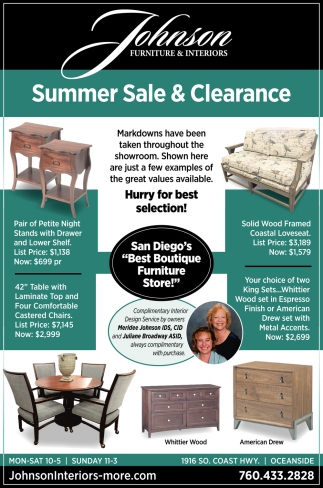 Summer Sale & Clearance