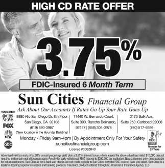 High CD Rate Offer