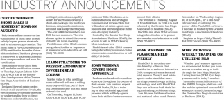 SDAR Webinar On Flashcma Held Weekly