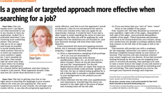 Is A General Or Targeted Approach More Effective When Searching For A Job?