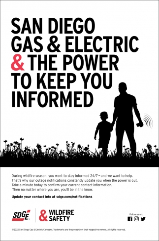 San Diego Gas & Electric & The Power To Keep You Informed