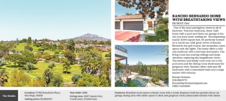 Rancho Bernardo Home With Breathtaking Views