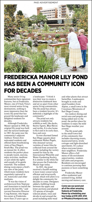 Fredericka Manor Lily Pond Has Been A Community Icon For Decades