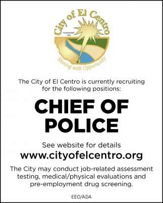 Chief of Police Job